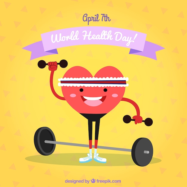 Free vector world health day background