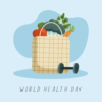 食料品の世界保健デーのポスター
