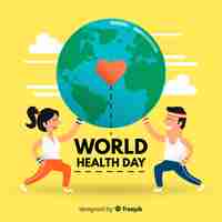 Free vector world health day