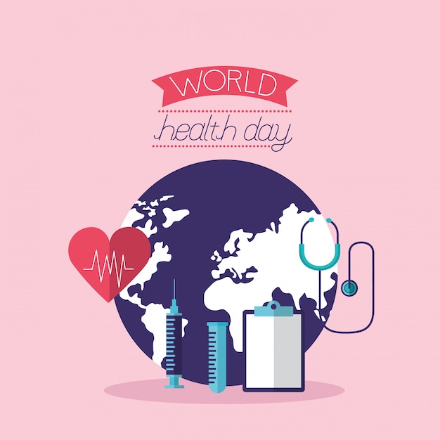 Free vector world health day