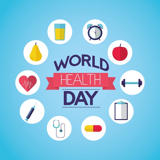 Free vector world health day