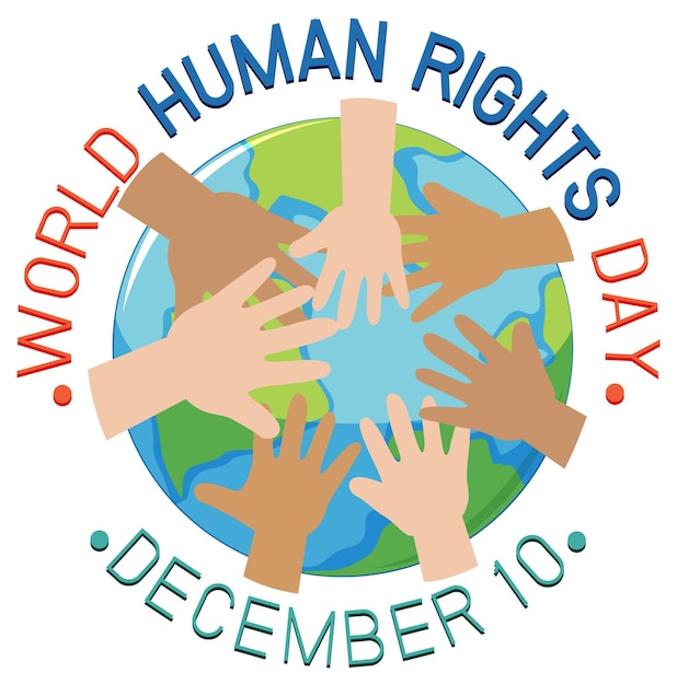 World human rights day poster design