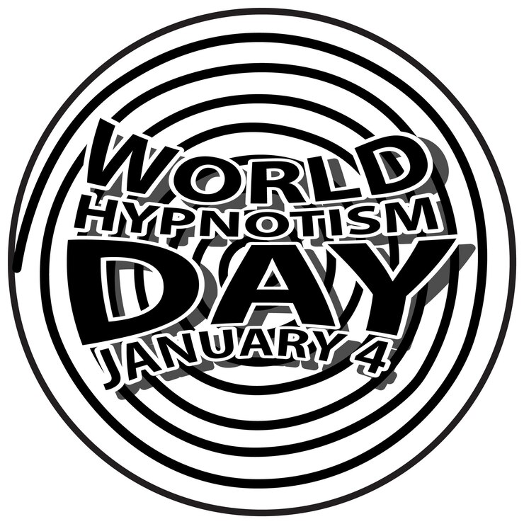 Free Vector world hypnotism day banner design