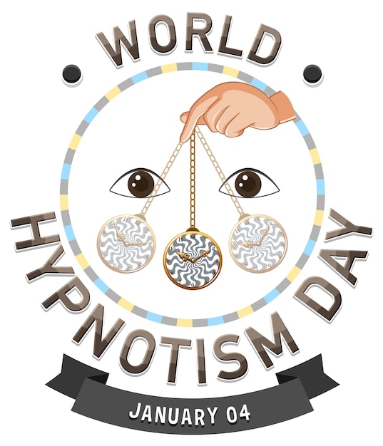 World hypnotism day banner design