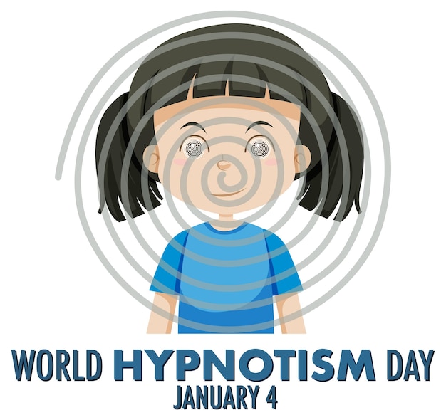 Vettore gratuito icona di gennaio della giornata mondiale dell'ipnotismo