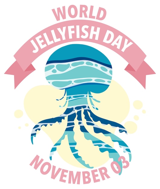 World Jellyfish Day Banner Design