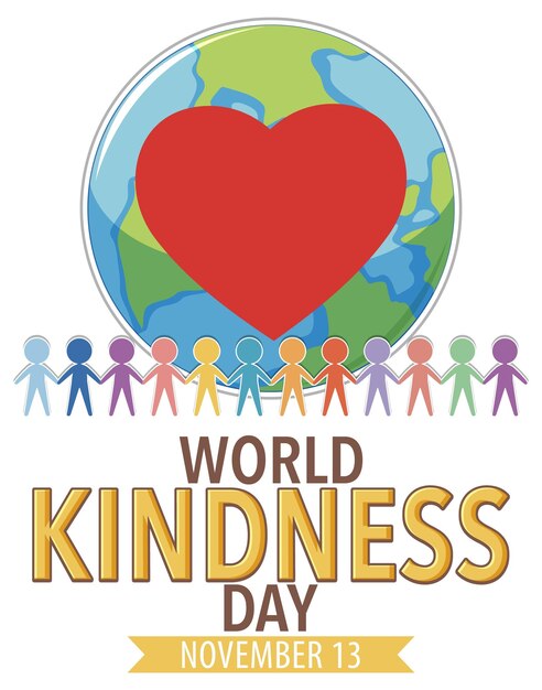 World Kindness Day Logo Concept