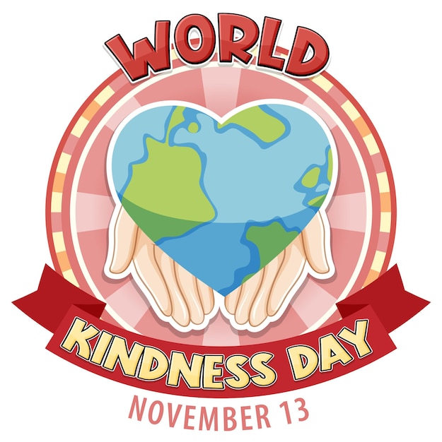 World kindness day logo concept