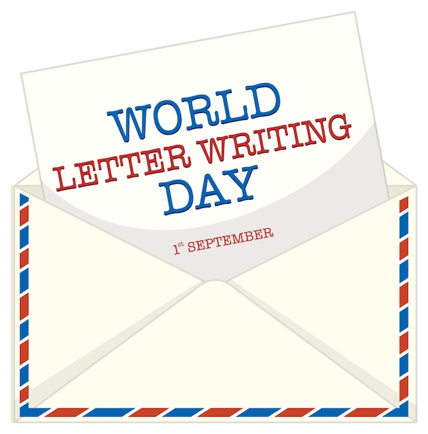 World Letter Writing Day Banner Design