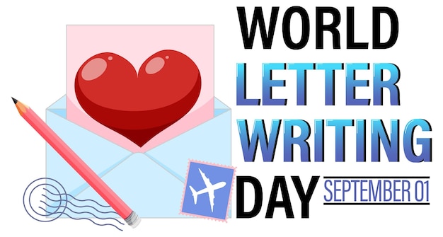 Дизайн плаката Всемирного дня письма