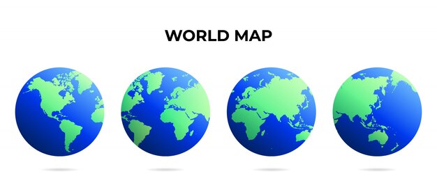 南北アメリカの地図 無料のベクター