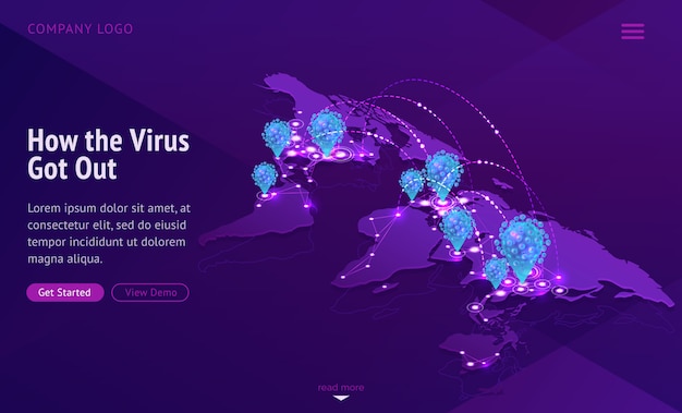 Карта мира, показывающая распространение инфекционных заболеваний