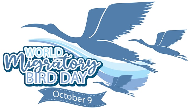 World migratory bird day banner concept