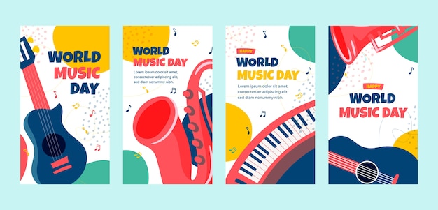 세계 음악의 날 인스타그램 스토리 세트