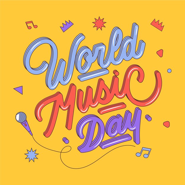 Всемирный день музыки надписи
