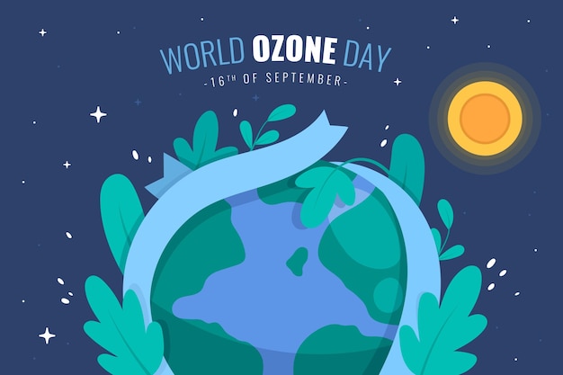 Free vector world ozone day background