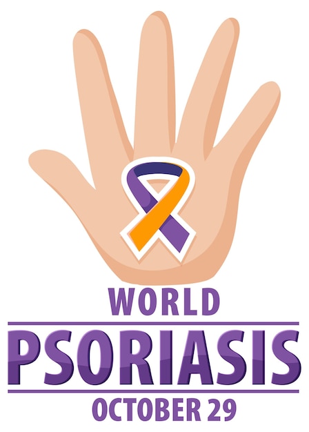 Плакат Всемирного дня борьбы с псориазом