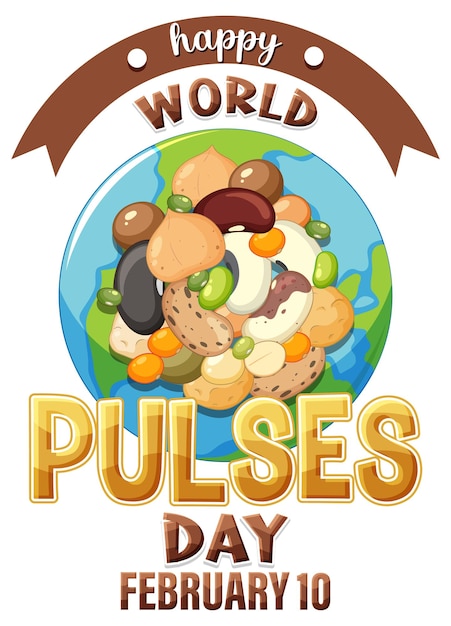 Free vector world pulses day banner design