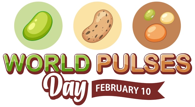 Free vector world pulses day banner design