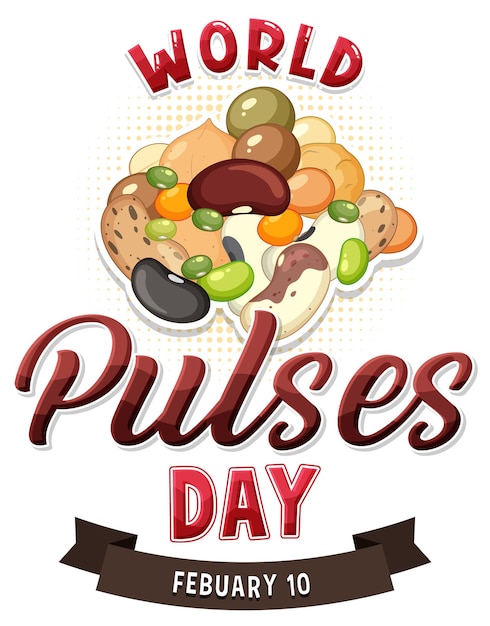 Free vector world pulses day banner design