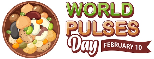 Free vector world pulses day banner design