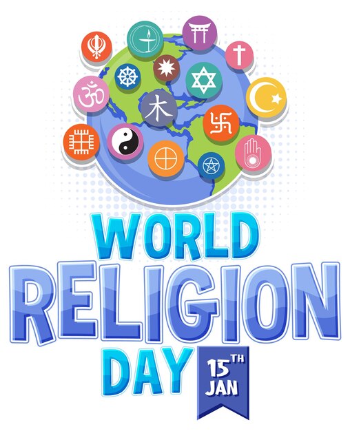 world religion day banner design