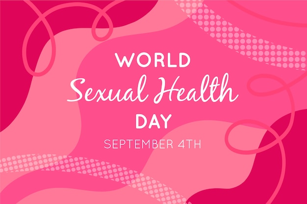 세계 성적 건강의 날 추상 액체 디자인