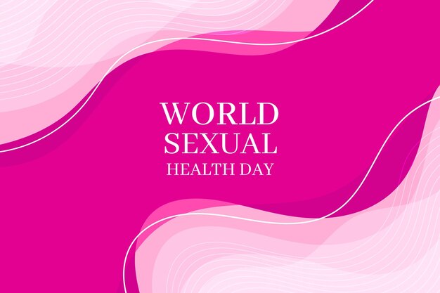 World sexual health day background