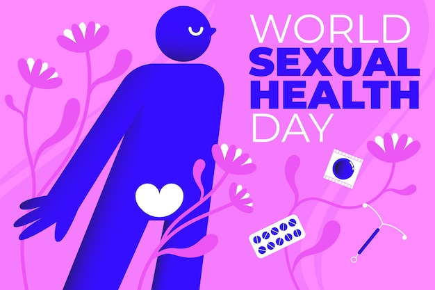 World sexual health day background