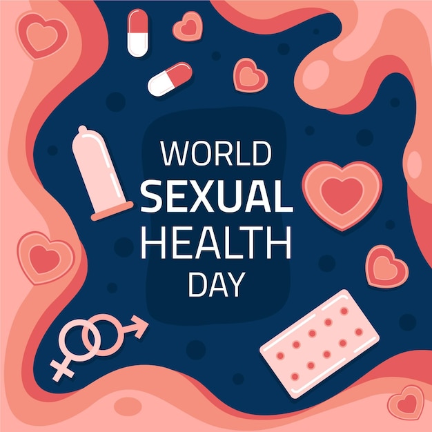 Free vector world sexual health day concept