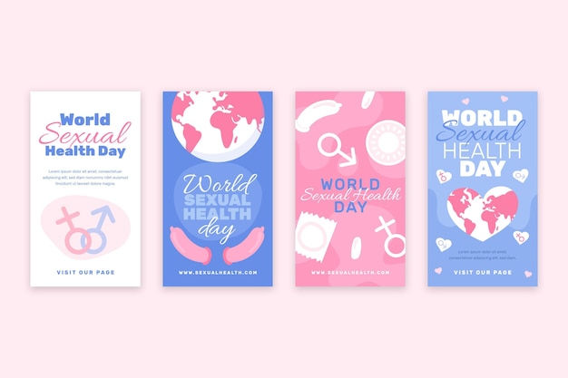 World sexual health day instagram stories collection