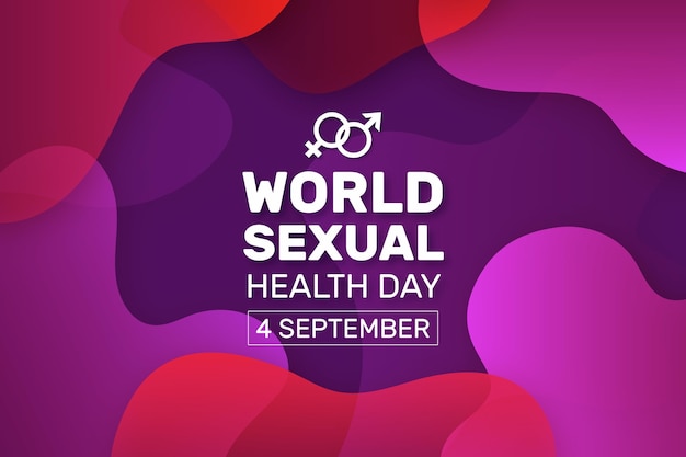 Free vector world sexual health day liquid design