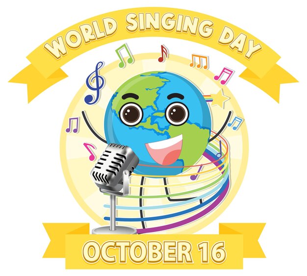 세계 노래의 날 배너
