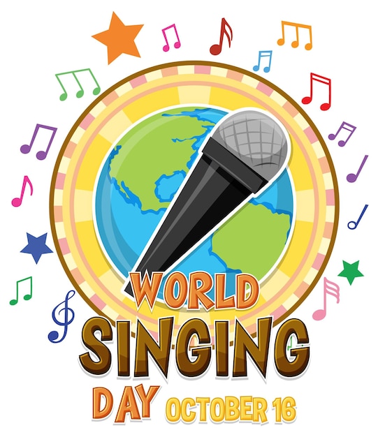 World singing day banner