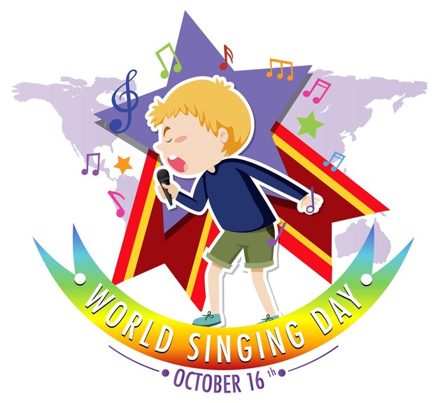 World Singing Day Poster Design