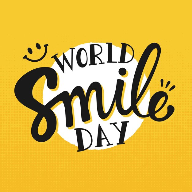 세계 미소의 날-레터링