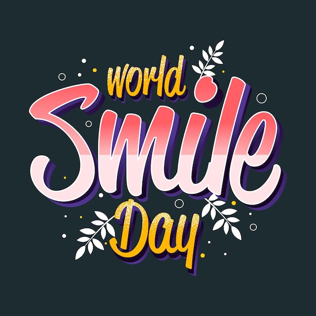 Free vector world smile day