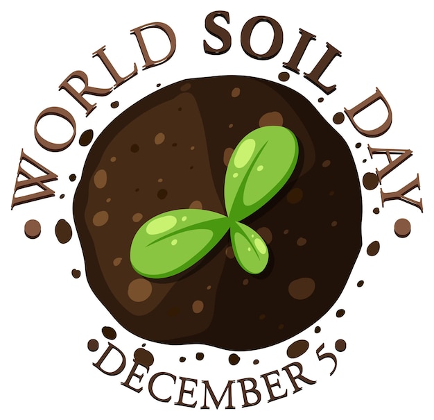 Free vector world soil day banner design