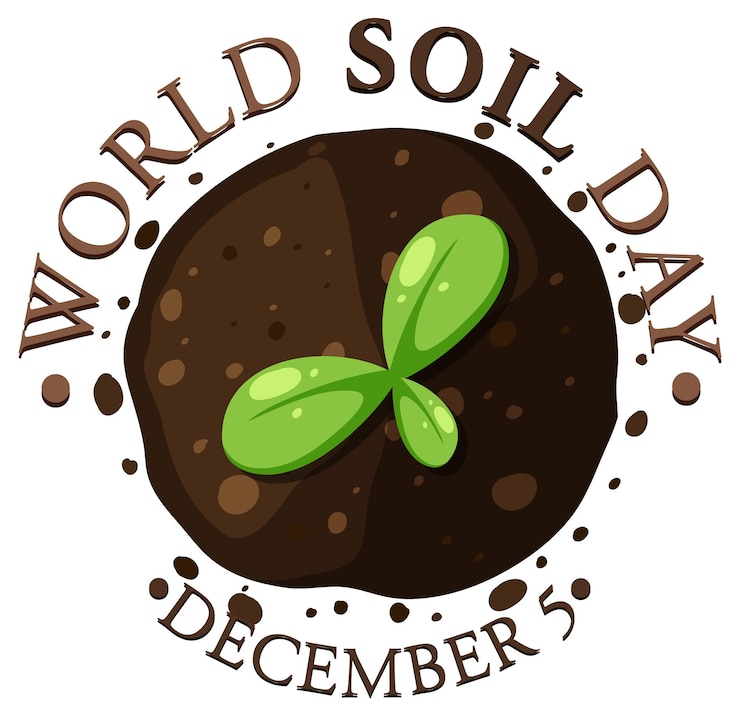 Free Vector world soil day banner design