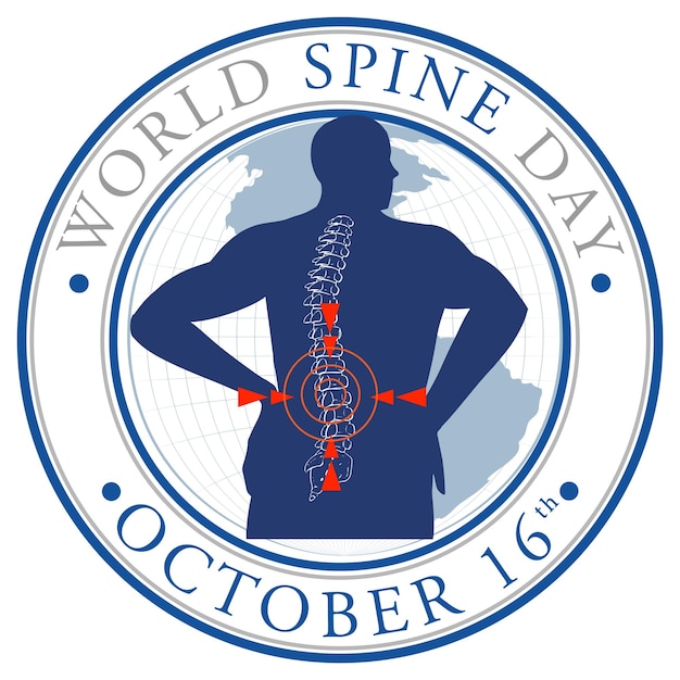 Free vector world spine day banner design