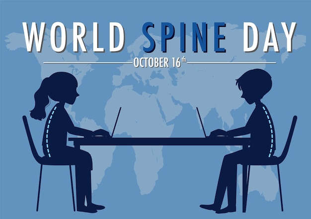 World spine day banner design