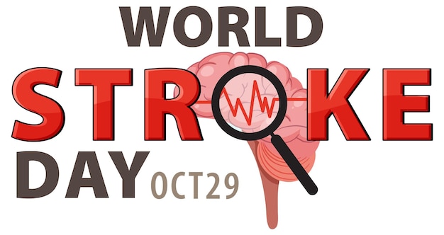 World stroke day banner design