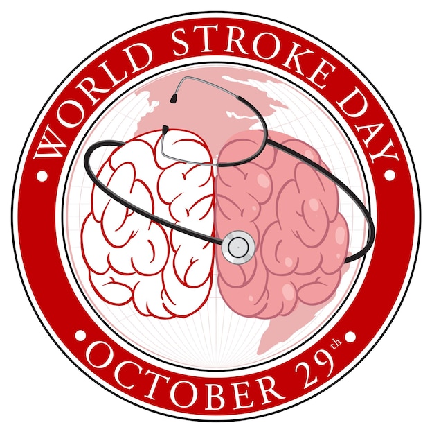 World stroke day banner design