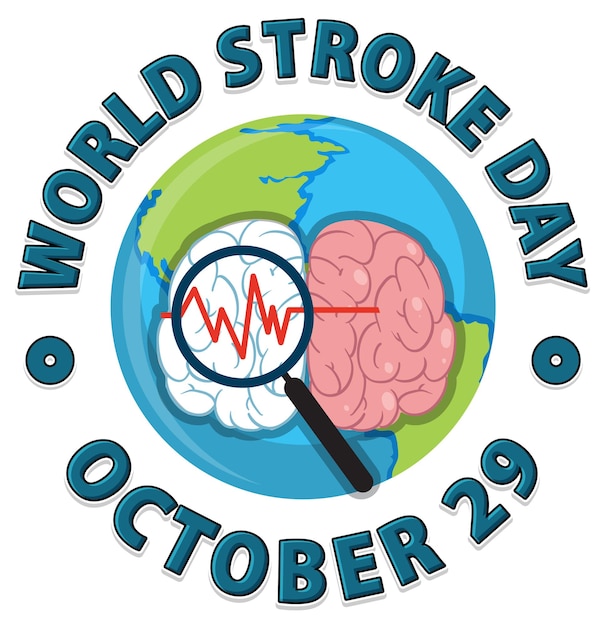 World stroke day banner design