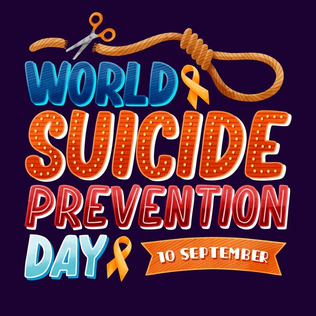 World suicide prevention day concept