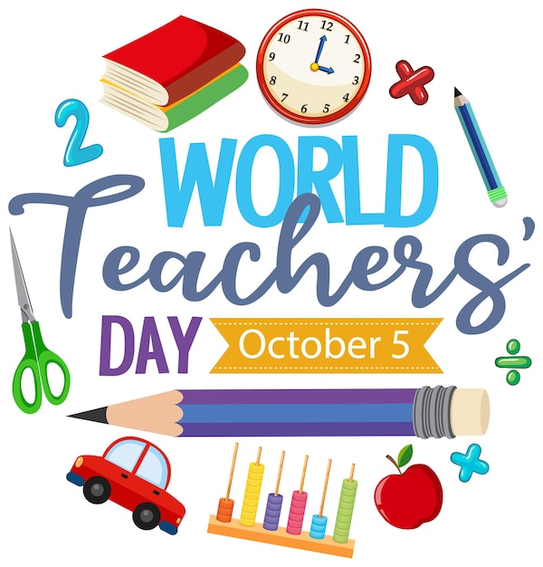Дизайн логотипа Всемирного дня учителя