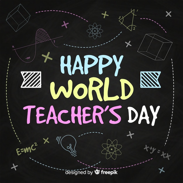 Download Free World Teachers Day Composition With Modern Typography Svg Dxf Eps Png Pin By Etsy On Products Pinterest