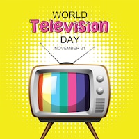 World television day logo design