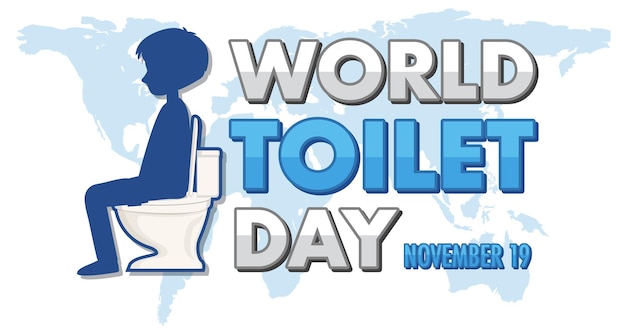 Progettazione del testo della giornata mondiale della toilette