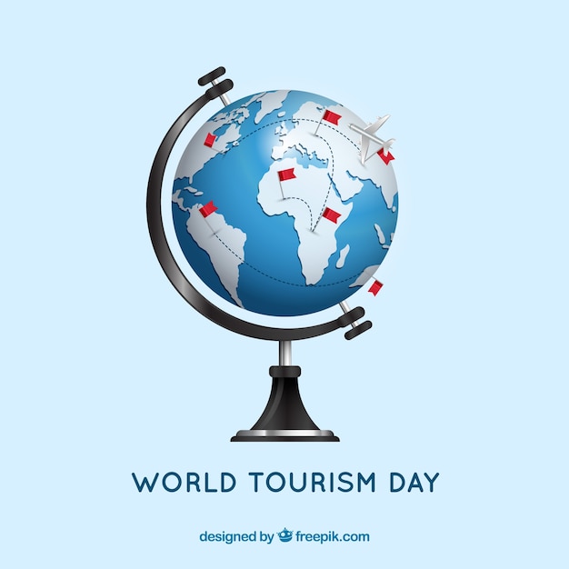 Free vector world tourism day background